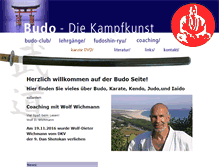 Tablet Screenshot of budo-club.de